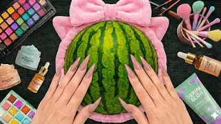 ASMR Makeup on Watermelon (No Talking)