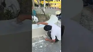 Construction of Terrazzo for Flower Terrace Seats and Benches