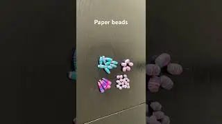 Beautiful paper beads #paperbeads