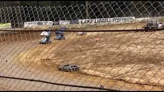 The time I raced against 450cc Outlaws in my 250cc Outlaw #outlawkarts