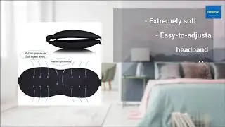 FreshDcart Blind Sleeping Eye Mask Slip Night Sleep Eye black 3D Cotton Cover Super Soft & Smooth