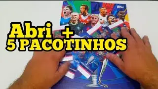 Abrindo mais 5 Pacotinhos do &Aacute;lbum Champions League 25/25 #topps #championsleague 