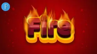 Learn how to create an editable fire text effect in PixelLab 2023