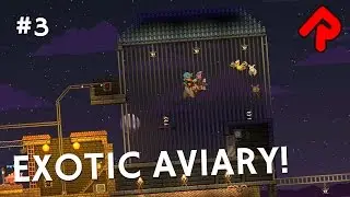 Exotic Birds Aviary & Tar Pit! | Let's play Starbound Safari Park ep 3