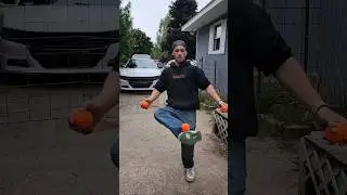 Hacky sack juggling! #tricks #circus #juggling #shorts #hackysack #streetperformer