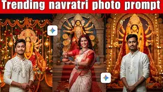 Instagram Viral Durga Puja Photo Editing | Google Gemini Navratri Ai Photo Editing #ai #gemini #edit