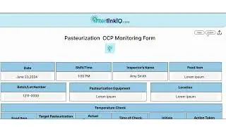 Pasteurization CCP Monitoring