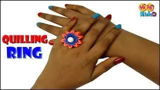 How to make Quilling Finger Ring | Quilling Flower Finger Ring | Quilled Gerbera Flower | Easy Craft
