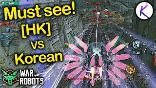 [HK] VS Korean mixed squad War Robots Clan fight Mars Seraph gameplay WR 8.4 new Robot