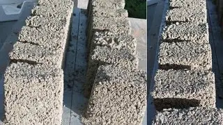ASMR BLACK CONCRETE STONES SQUARE BLOCKS WATER CRUMBLING #ausosasmr #cementasmr #crumbling #asmr