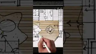 How to color floors for interior designers #procreate#architecture #ipad