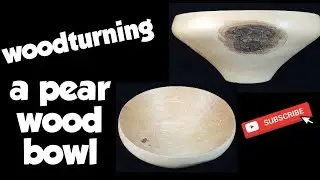 Woodturning a bowl from pear wood !
