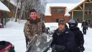 Snowmobiling in Maine at NEOC