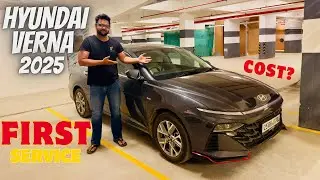 2025 Hyundai Verna FIRST SERVICE Cost 💰 | Service Details & Maintenance Review