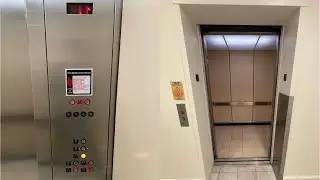 Sluggish MontgomeryKone Hydraulic Elevator @ Macy's Park Meadows Mall - Lone Tree, CO.