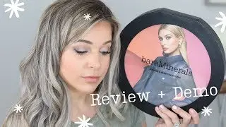 BAREMINERALS BOUNCE AND BLUR REVIEW AND DEMO | Eyeshadow Palettes and Blushes!