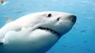 Great White Shark Jumping Out Of Water Compulation