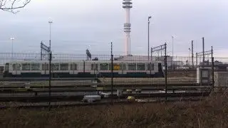 RET Metro Enkel Type B Richting Keerspoor Op Remise Waalhaven
