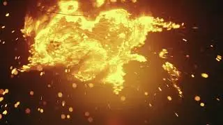 Burning, Ball, Sparklets, Sparks 4K Royalty Abstract Free Stock Footage #abstract #art