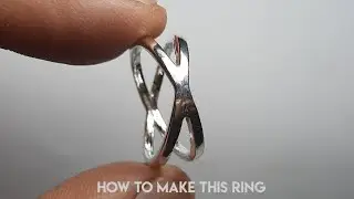 How to make a cross ring || silver ring making