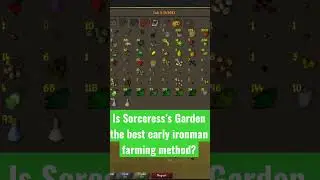 Did we find the best early game Ironman farming method in OSRS? #osrs #oldschoolrunescape #ironman