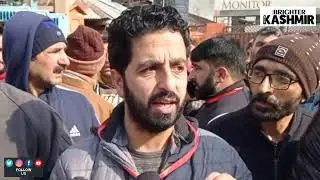 Unity mutton traders association staged protest in Press Enclave Srinagar.