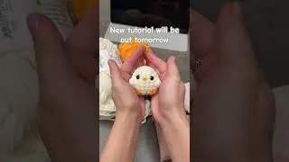 Crochet baby chick 🐤 #crochet #amigurumi #amigurumichick #amigurumiduck