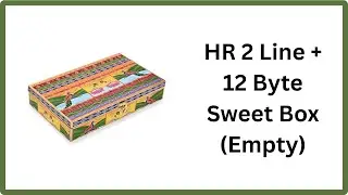 HR 2 Line + 12 Byte Sweet Box | Indian Truck Art Design | Premium MDF Gift Box