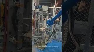 Case demonstration of #Yaskaawa #robot used in stud #welding. #automobile #kuka #automated #welding