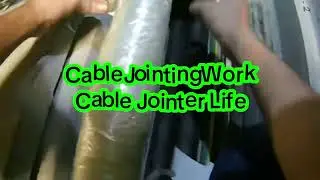 22kV Cold Shrink Joint, working at night