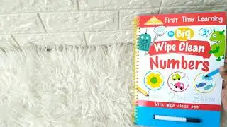 First Time Learning My Big Wipe Clean NUMBERS with wipe clean pen! (Volume 2)