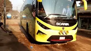 National Travels Scania Multi Axle K410 Depth view In Bangladesh.