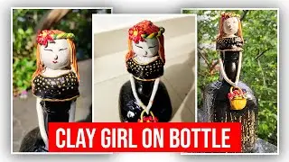 EMPTY BOTTLE INTO BEAUTIFUL SCULPTURE OF LADY | WOMAN  SCULPTURE | BOTTLE ART | ROOM DECORATOR IDEA