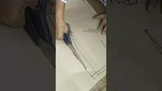 CUT FINAL PATTERN OF SKIRT