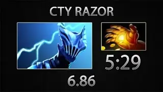 Dota 2 Razor Fast Farm - CTY - Hand of Midas &raquo; 5:29 [6.86]