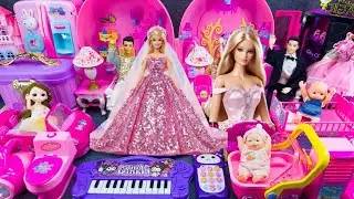 10 Minutes Satisfying With Unboxing Royal Princess Bedroom and Wardrobe Play set ASMR | Review 