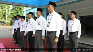 Pengibaran bendera merah putih di PLN UITJBB/UIP2B