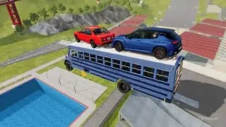 Car vs Diving Pool  #008  | BeamNG Drive