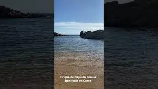 Panorama d'une crique sauvage de Capo di Feno ( capu di fenu ) &agrave; Bonifacio en Corse du Sud