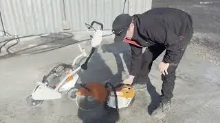 How to operate the STIHL TS420  Concrete Cutting Saw