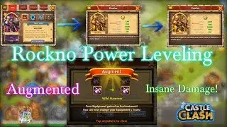 Castle Clash - Rockno Double Evolved_ Equipment Augmented_ Insane Damage!!