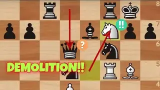 Knight Sacrifice! Mikhail Botvinnik vs. Milan Vidmar, 1936