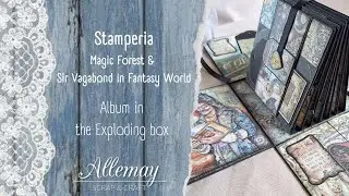 Stamperia Magic Forest, Sir Vagabond in Fantasy World - Album in the Box, #stamperia #scrapbooking