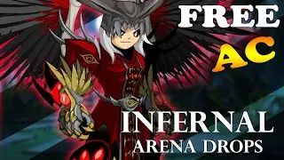 AQW NEW INFERNAL MAGE ARMOR GEAR l MOBS DROP /JOIN INFERNALARENA