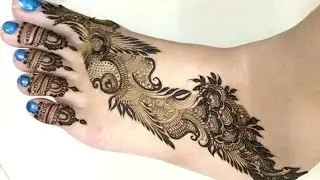 Easy Arabic Mehendi For Feet : 2016 Mehndi Design On Feet(EID)