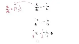 Solving First Order Differential Equations - Series RL Circuit Example