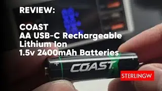 ОБЗОР: Литий-ионные перезаряжаемые батареи COAST AA USB-C 1,5 В #обзор #перезаряжаемые #батарея