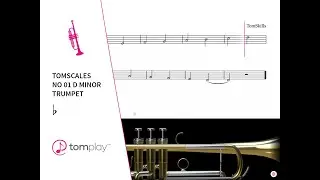 D Minor Piano Scale (Sheet Music and Backing Track) 🎶