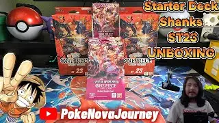 INSANE Pulls! One Piece Card Game Red Shanks Starter Deck + OP 11 Divine Speed Packs