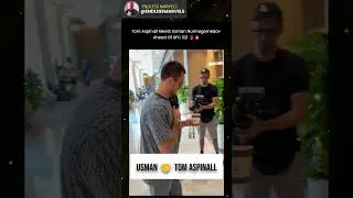 Tom Aspinall Meets Usman Nurmagomedov Ahead of UFC 321 🔥🥊 #ufc